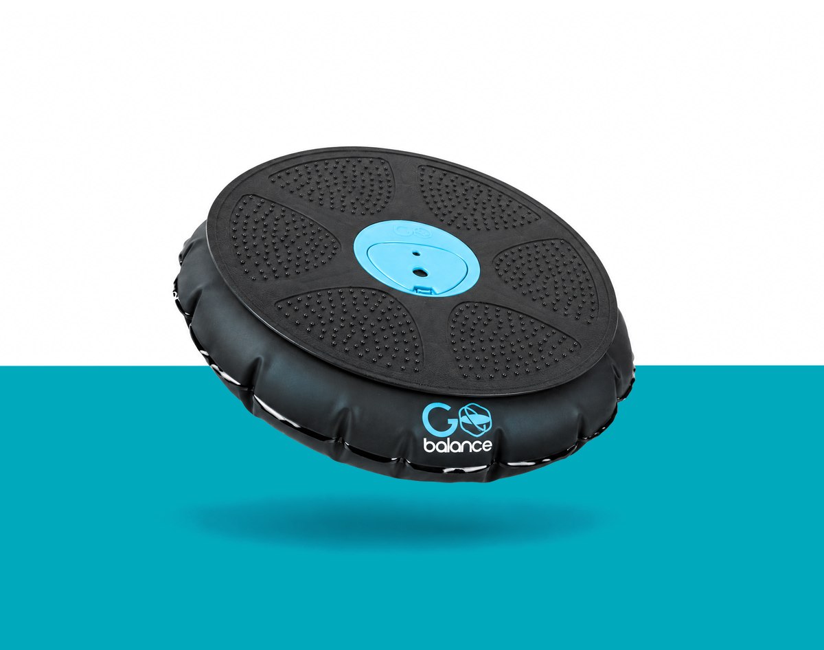 The GoBalance Play wobble disc bouncing