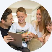 A family cubing together